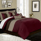 Loft 8-Piece Luxury Striped Pleated Comforter Set