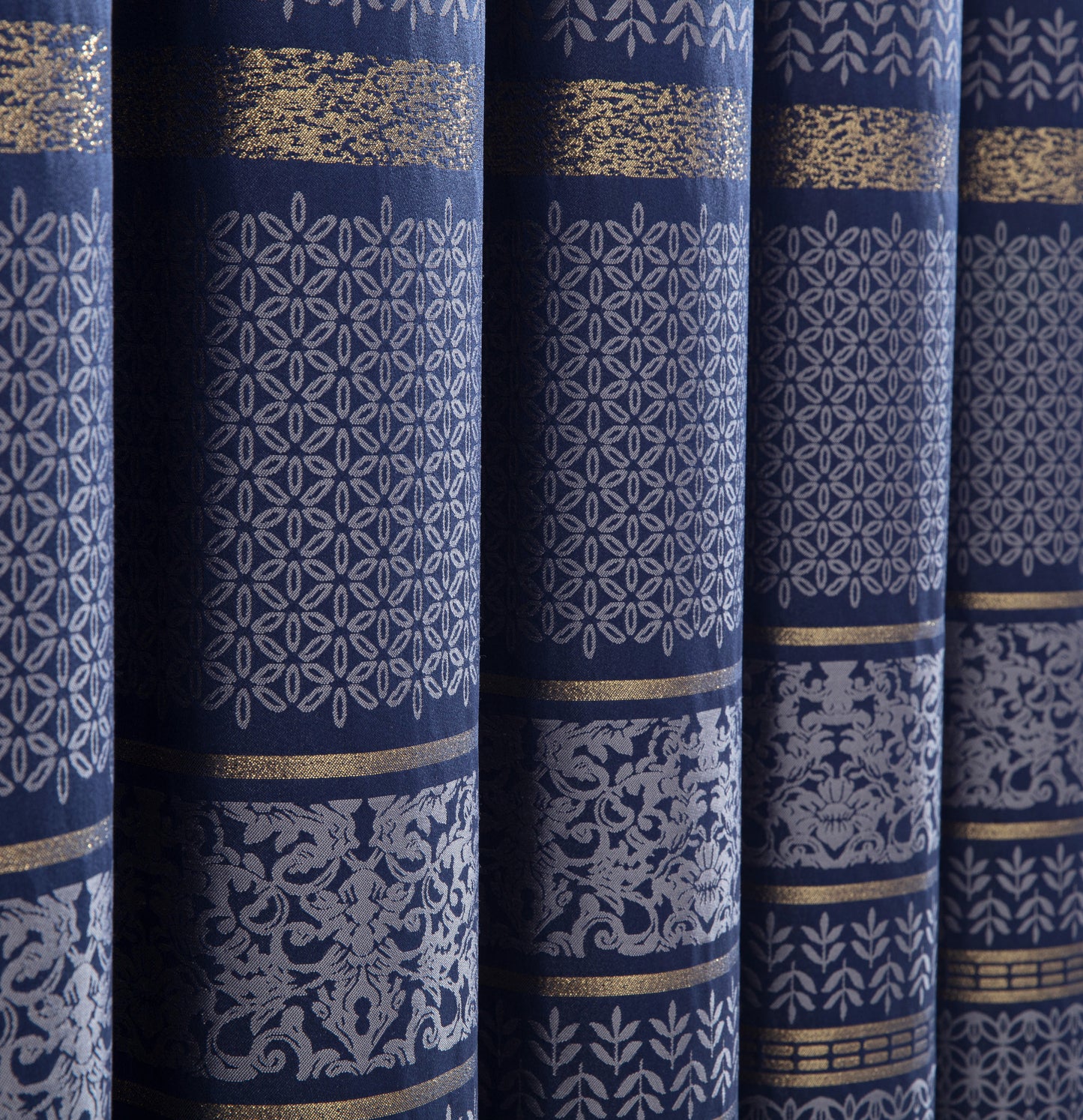 4-Piece Jacquard Window Curtain/Drape Set, Attached Sheer Backing and Valance