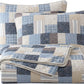 2/3-Piece Printed Lightweight Reversible Stone Washed Cotton Quilt Set