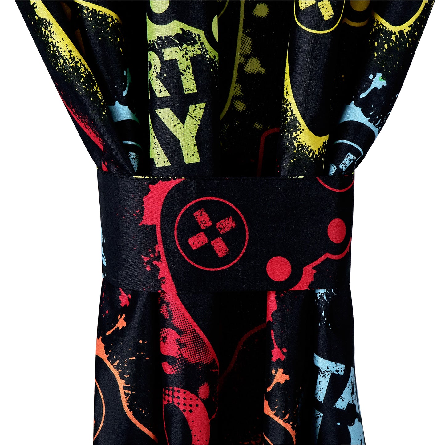 4-Piece Kids/Teens Multi-Color Printed Soft Microfiber Window Curtain Set