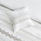 Hart 7-Piece Southwestern Boho Geometric Embroidery Lightweight Comforter Set