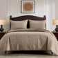 Liam Luxury Medallion Pinsonic Quilted Bed in a Bag Comforter Set