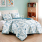 Monica Boho Tropical Floral Printed Microfiber Comforter Set