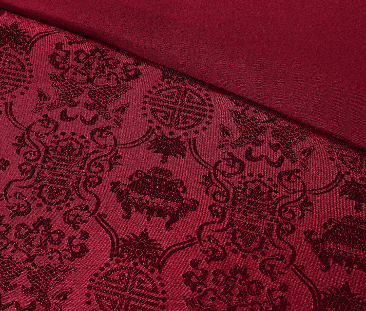 4-Piece Jacquard Window Curtain/Drape Set, Attached Sheer Backing and Valance