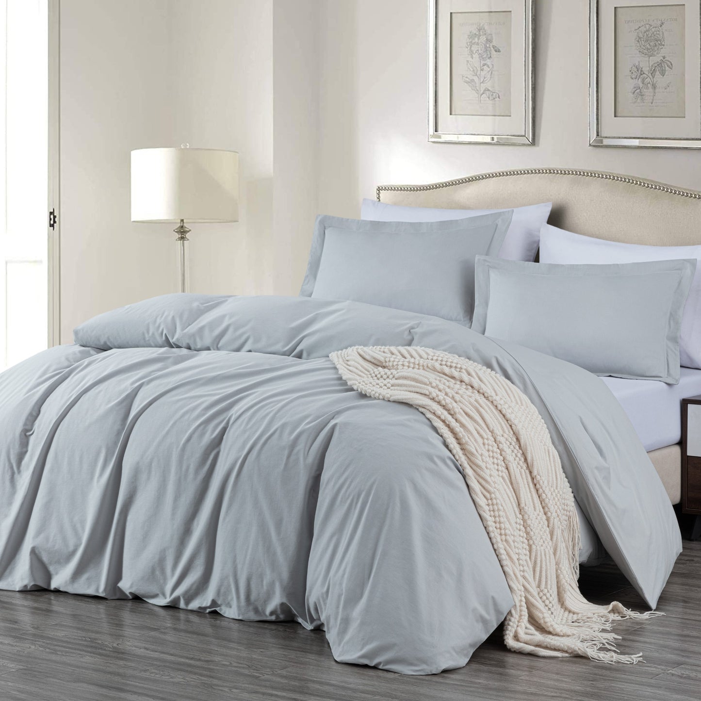 Luxury Smooth Premium 250TC Cotton Twill Duvet Cover Set