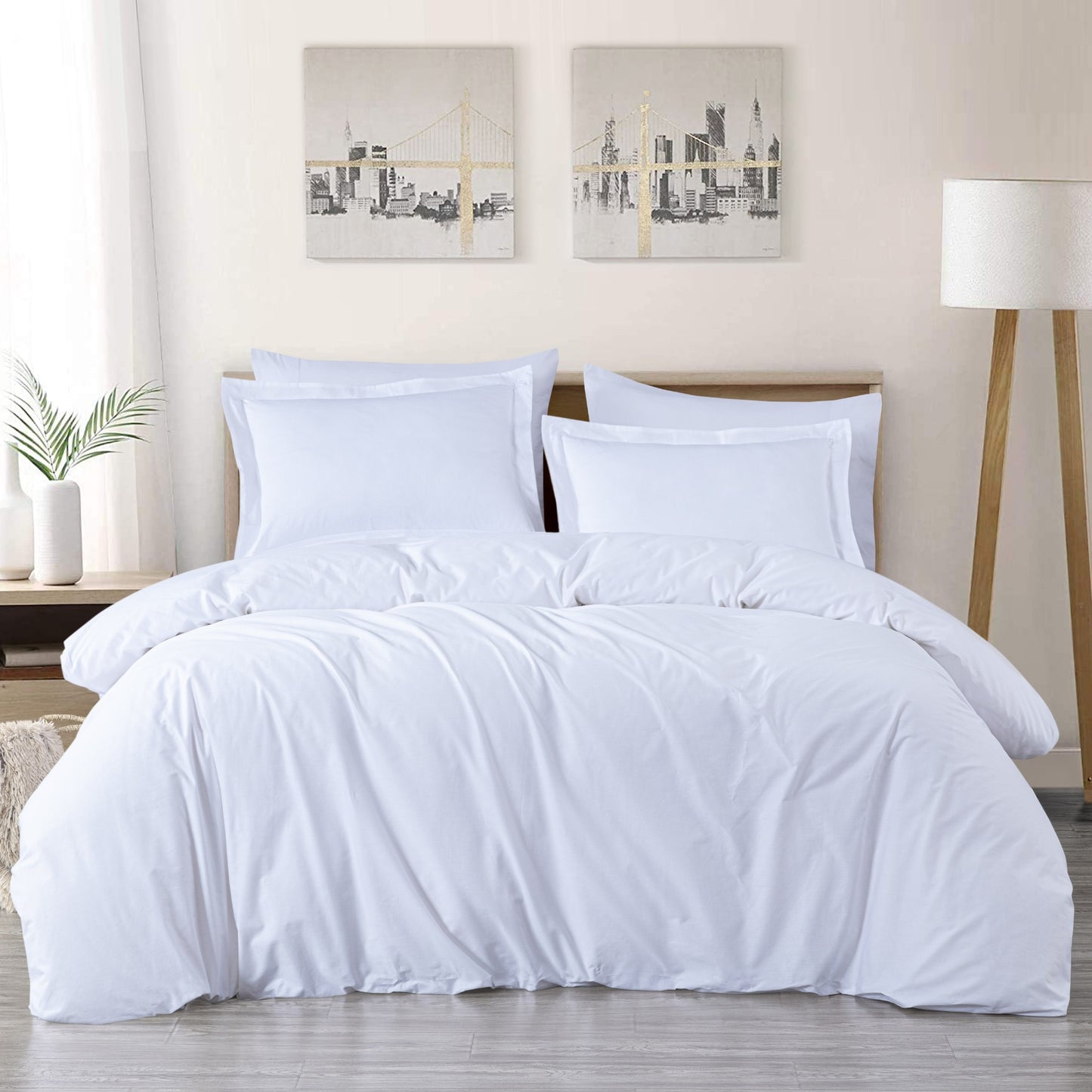 Luxury Smooth Premium 250TC Cotton Twill Duvet Cover Set