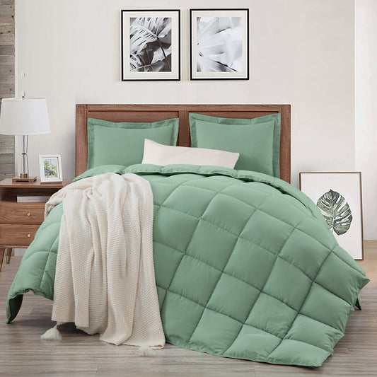 Peachskin Microfiber Down Alternative Comforter Set
