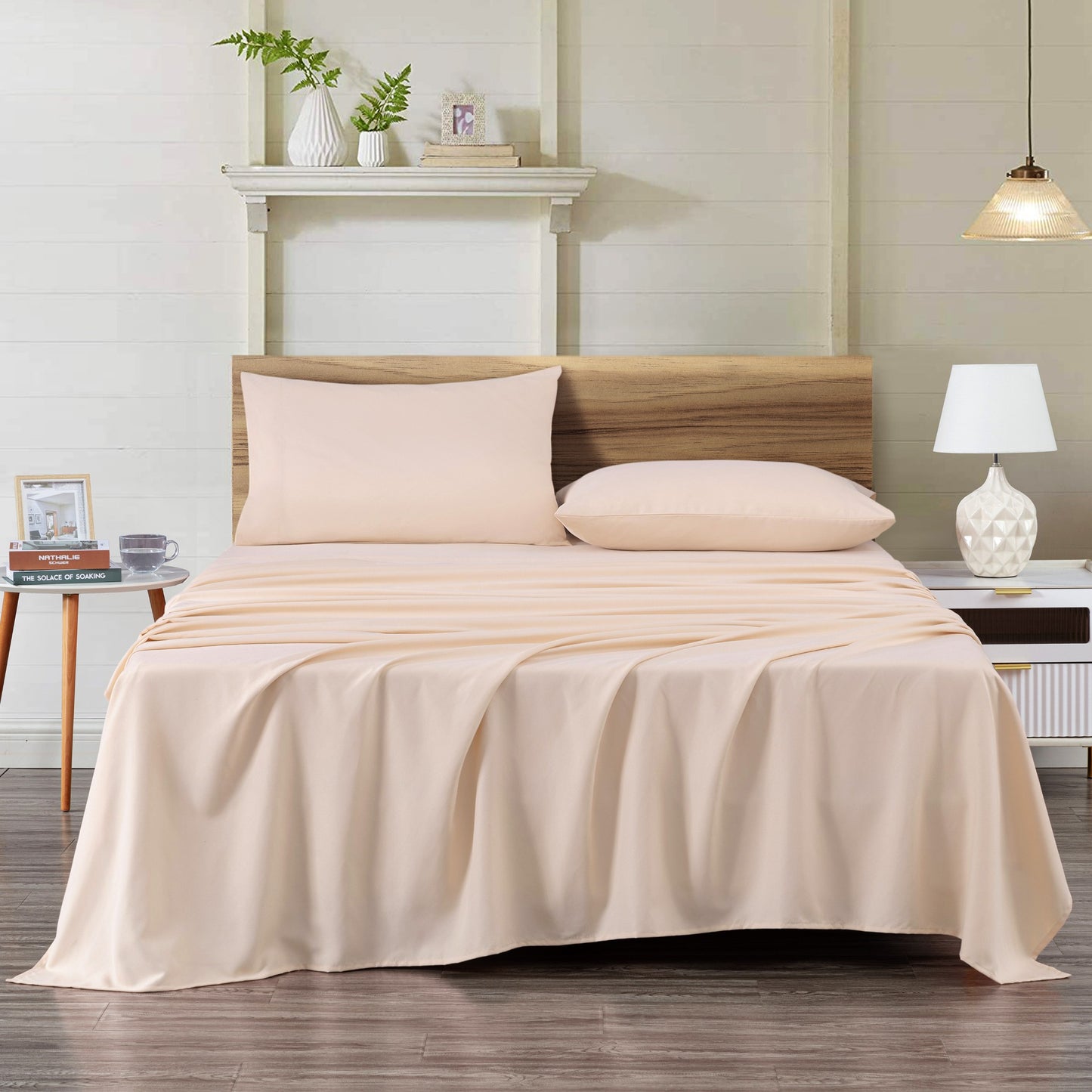 Peach Skin Brushed Microfiber Bed Sheet Set