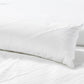 Sara 7-Piece White Textured Geometric Stripe Embroidered Lightweight Comforter Set