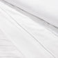 Sara 7-Piece White Textured Geometric Stripe Embroidered Lightweight Comforter Set