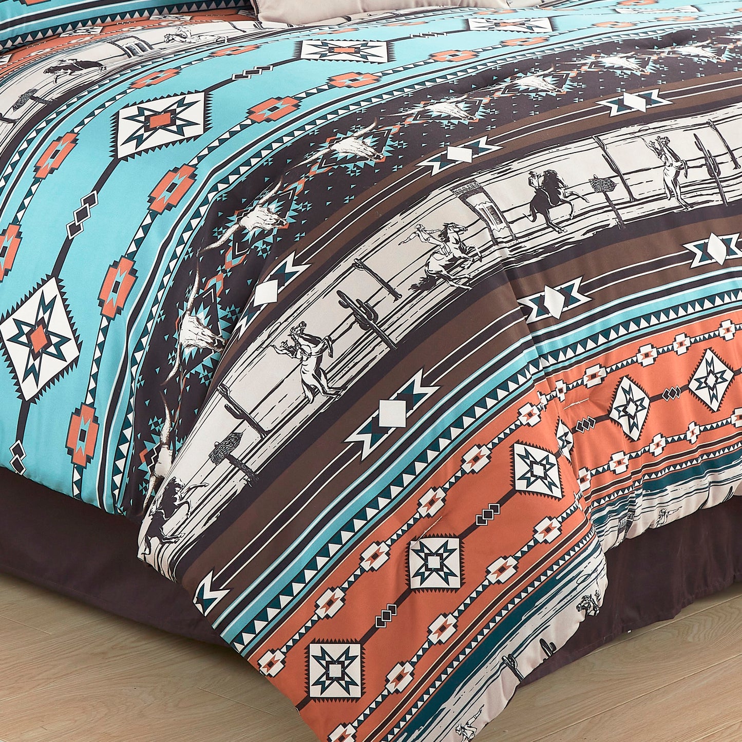 Lodge Inspired Printed Microfiber Comforter Set