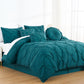 Sydney 7-Piece Pinch Pleat Pintuck Microfiber Bedding Comforter Set