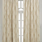 Luxury Traditional Jacquard Medallion Window Curtain Panel Set