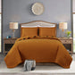 Vert 3-Piece Basketweave Stitch Pre-Washed Cotton Quilt Set