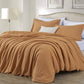 Soft Vintage Washed Cotton Duvet Cover Set with Button Closure