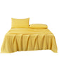 Luxury Soft Breathable Vintage Washed Cotton Bed Sheet Set