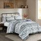 Zella Geometric Motif Printed Microfiber Comforter Set