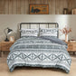 Zella Geometric Motif Printed Microfiber Comforter Set