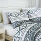 Zella Geometric Motif Printed Microfiber Comforter Set