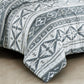 Zella Geometric Motif Printed Microfiber Comforter Set