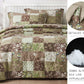 Leilani Bohemian Print Floral Patchwork Cotton Comforter Set