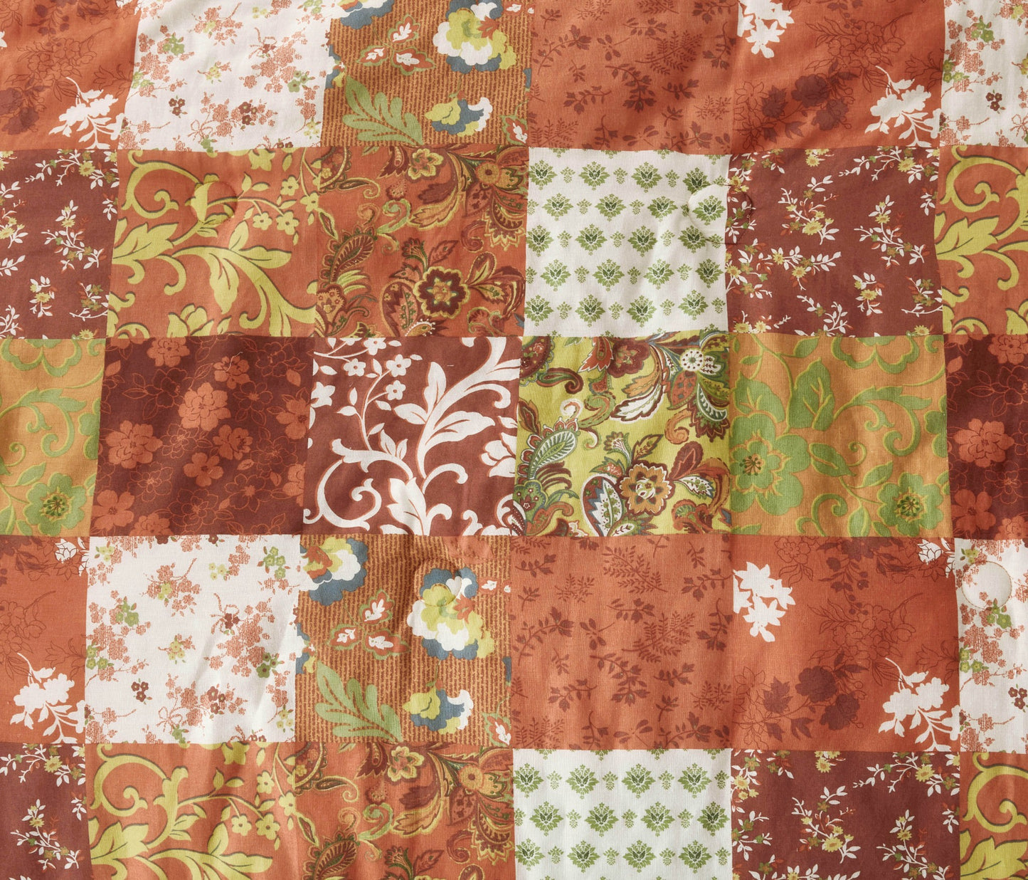 Leilani Bohemian Print Floral Patchwork Cotton Comforter Set