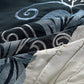 Napa 7-piece Luxury Leaves Scroll Embroidery Bedding Comforter Set
