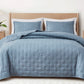 Milo 3-Piece Bamboo Fiber Cross-Stitch Quilted Coverlet Set