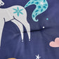 Cute Magical Unicorn Hearts Kids Microfiber Printed Comforter Set with Plush Pillow