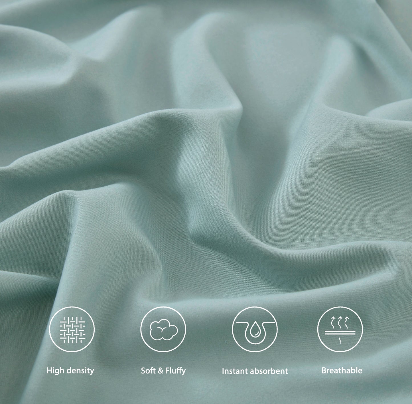 Soft Stone Washed Brushed Microfiber Deep Pocket Bed Sheet Set