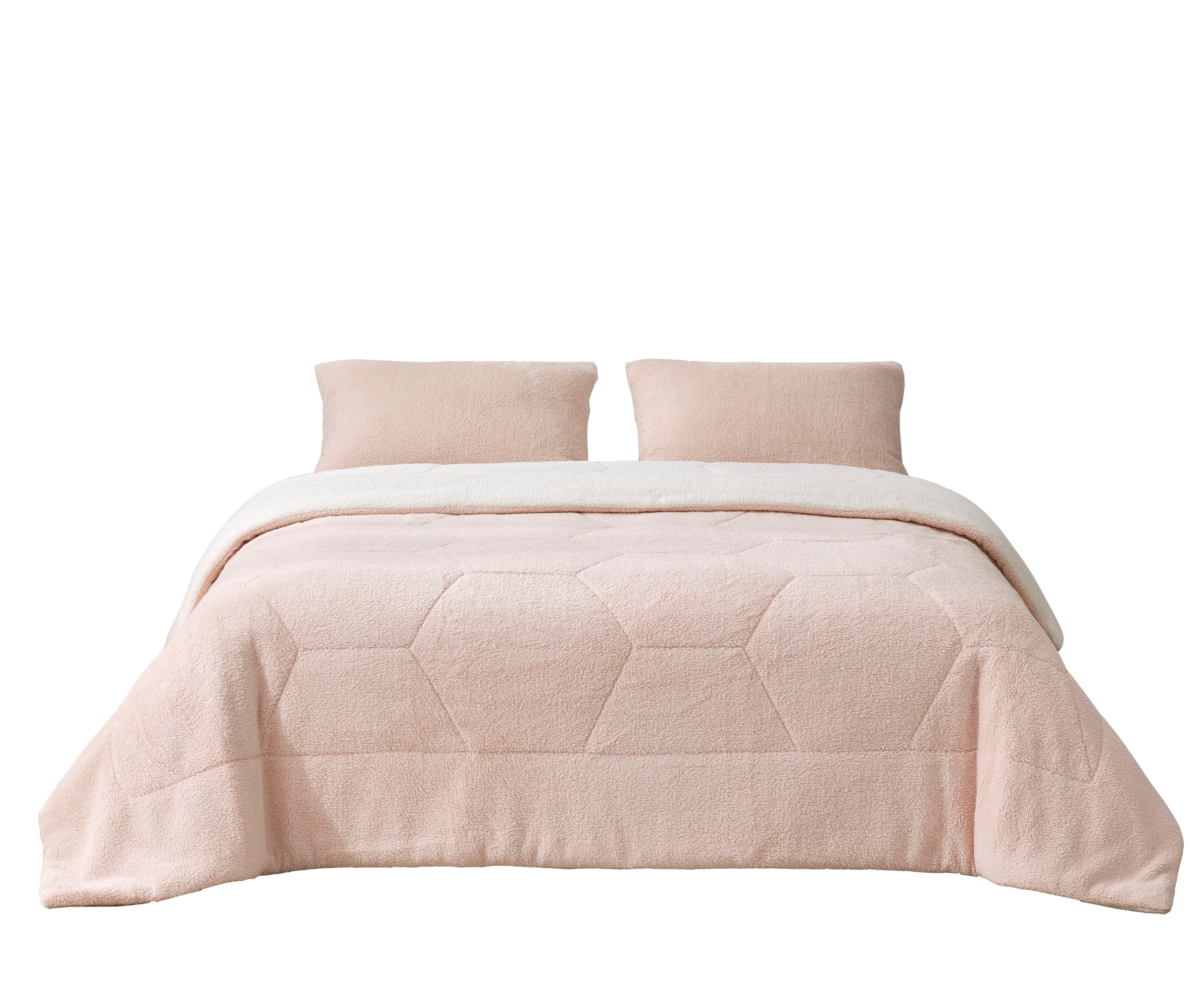 Blush best sale sherpa comforter