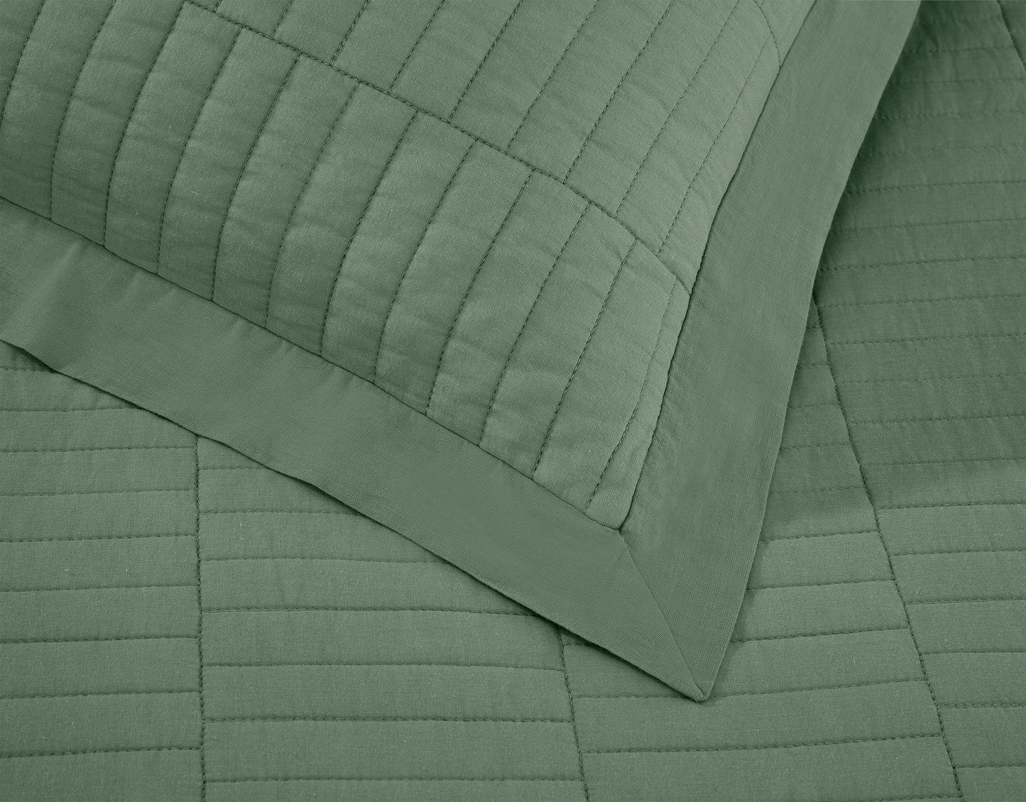 Yuma Rectangle Stitched Cotton Quilt Set
