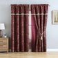 Adelle 4-Piece Paisley Jacquard Embroidery Window Curtain Set