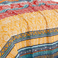 Amara Bohemian Floral Stripe Printed Microfiber Quilt Set