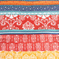 Amara Bohemian Colorful Floral Stripe Printed Comforter Set