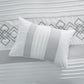 Ariel 7-Piece Geometric Chenille Embroidery Comforter Set