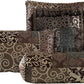 Amelia 9-Piece Floral Jacquard Patchwork Comforter Set