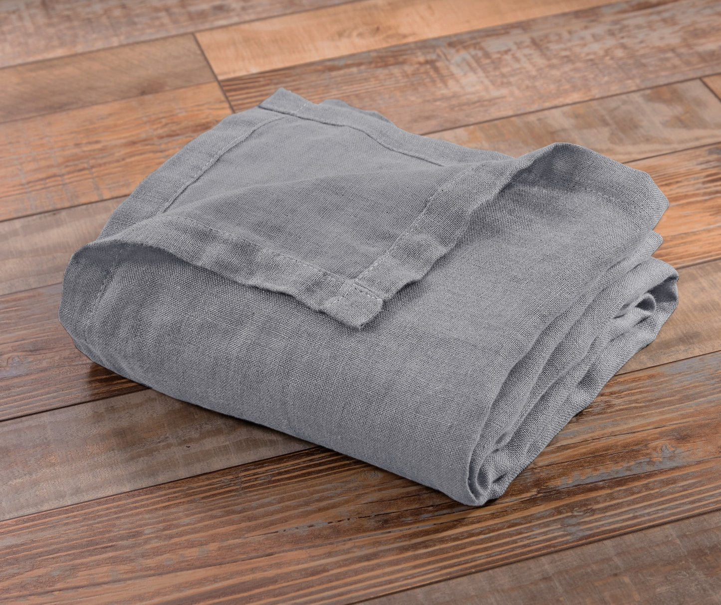 Belgian Flax Linen Reversible Throw Blanket