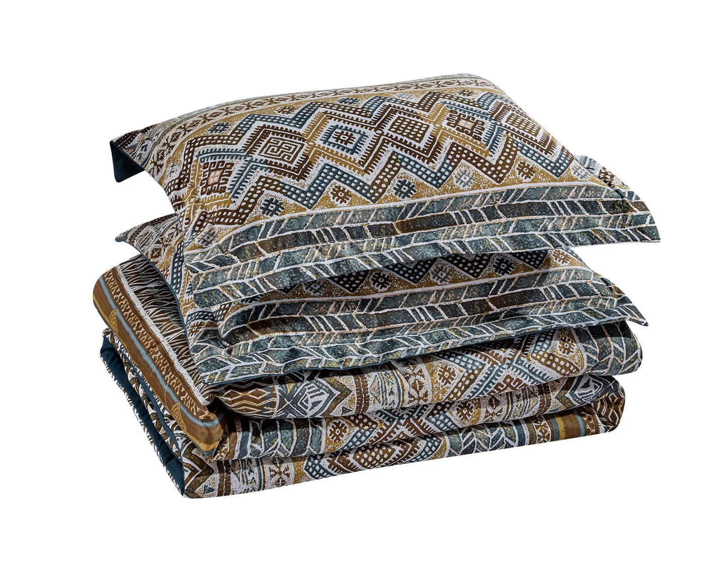 Lodge Style 3-Piece Microfiber Comforter Set