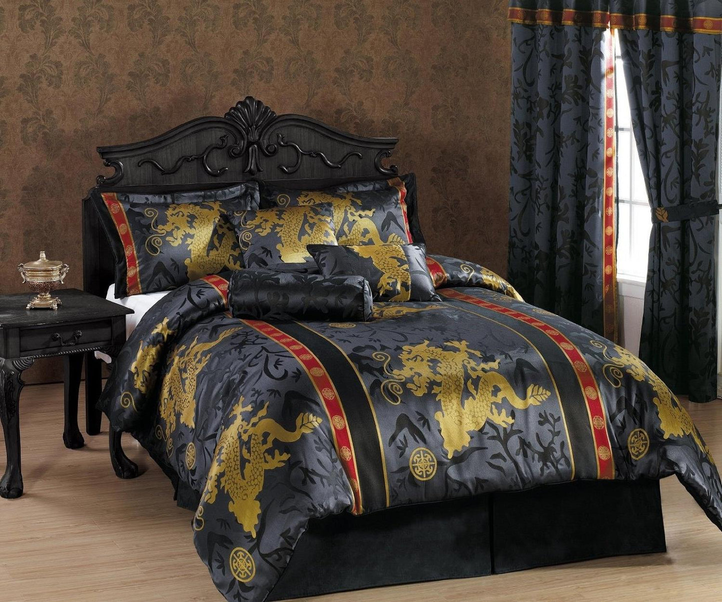 Palace Dragon Jacquard Woven Comforter Set