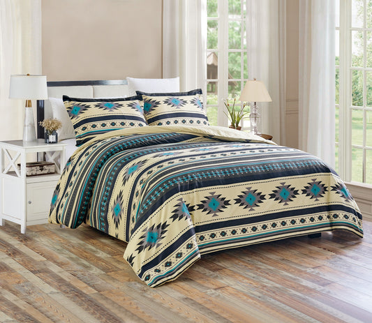 Prescott Southwestern Tribal Multi-Color Comforter Set