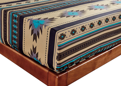 Prescott 4-Piece Southwestern Tribal Multi-Color Sheet Set