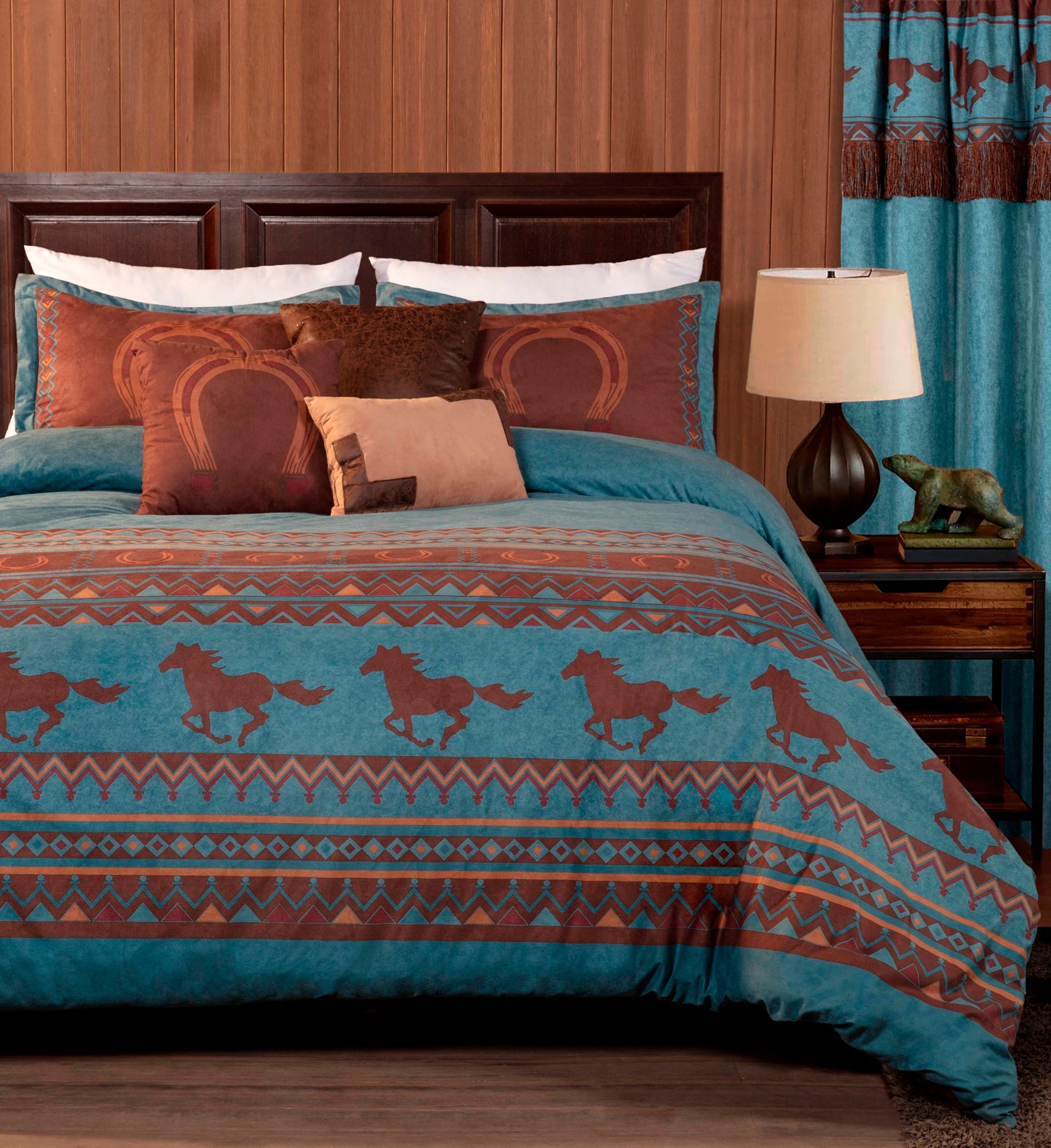 Sedona Southwestern Wild Horses Comforter Set