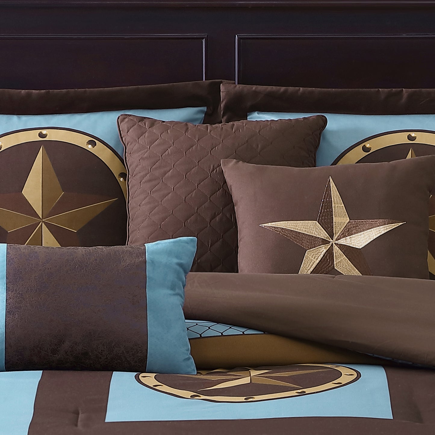 Chezmoi Collection 7-Piece Western Country Star Oversized Bedding Comforter Set