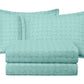 Vert 3-Piece Basketweave Stitch Pre-Washed Cotton Quilt Set