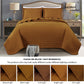Vert 3-Piece Basketweave Stitch Pre-Washed Cotton Quilt Set