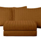 Vert 3-Piece Basketweave Stitch Pre-Washed Cotton Quilt Set