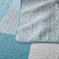 Zahara Boho Chic Ditsy Floral Cotton Patchwork Reversible Quilt Set